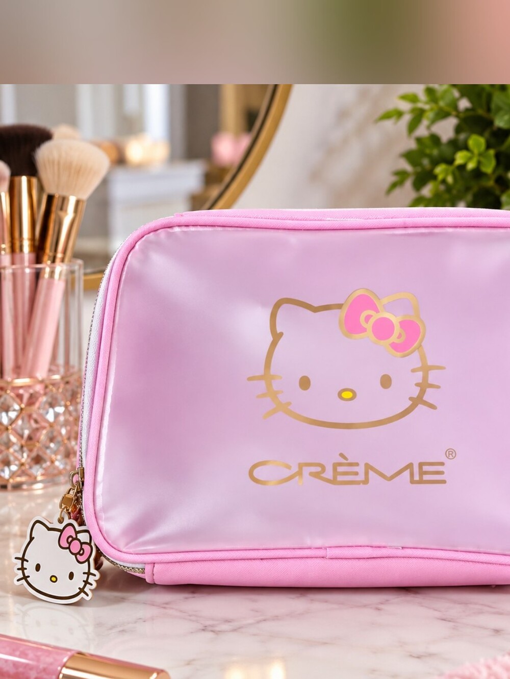 The Crème Shop x Sanrio Hello Kitty Perfect Pink Beauty Travel Case